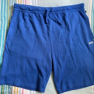 Boss - Men's XL Blue Stretch Jersey Shorts